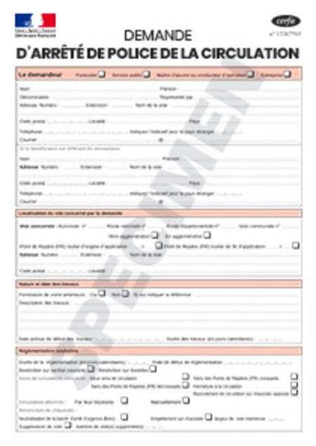 INFORMATION � DEMANDES D�ARR�T�S DE POLICE