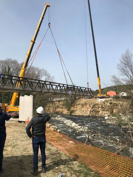 portion passerelle avec garde corps 3