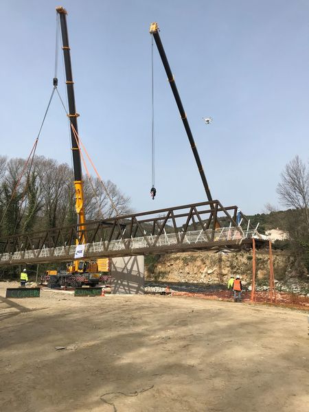 portion passerelle avec garde corps 4